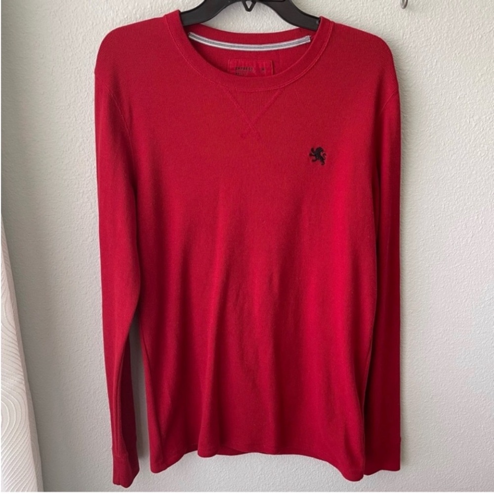 Express Red Long Sleeve Tee
